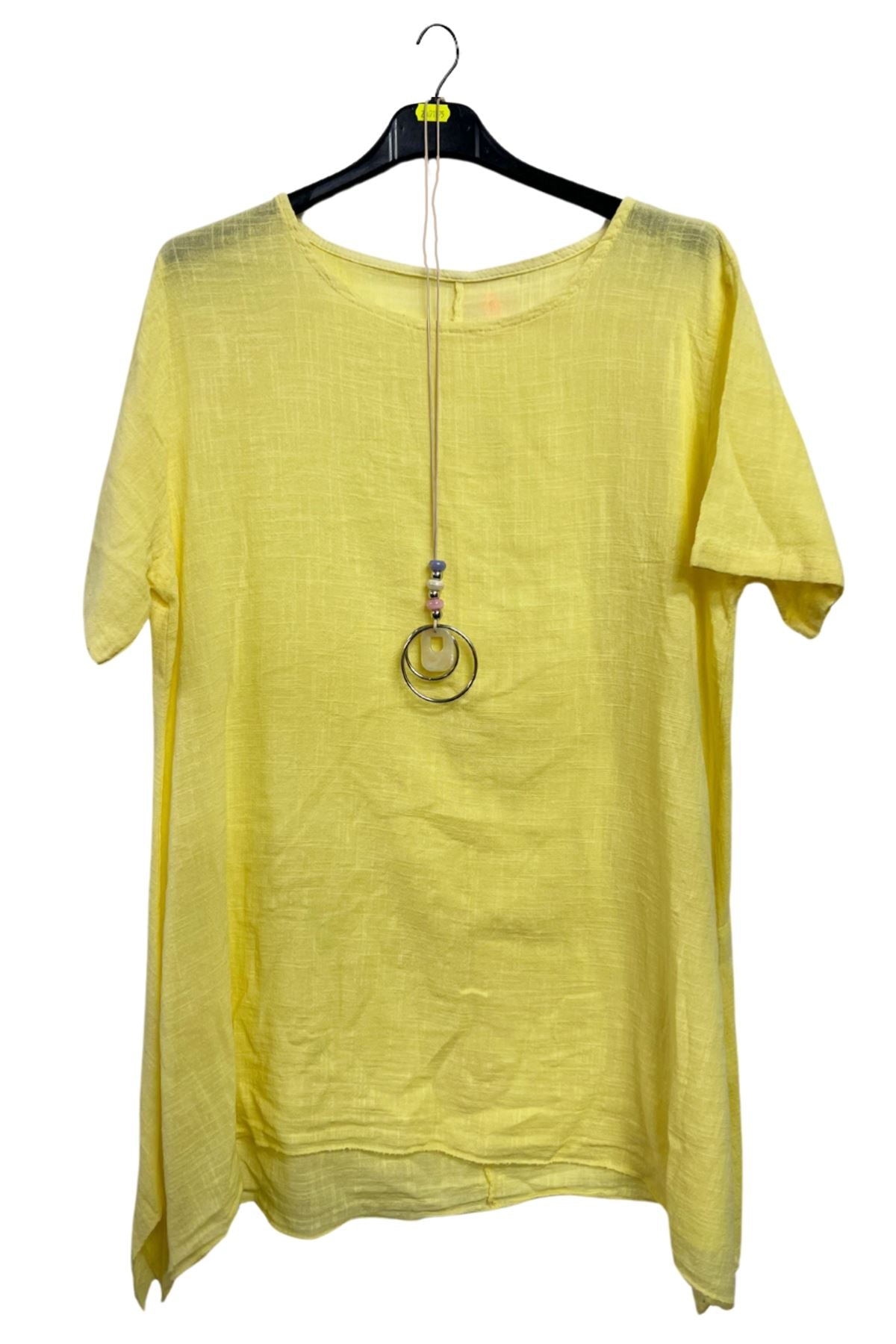 Plain Asymmetrical Oversized Cotton Top