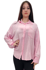 Plain Button-Down Front Shirt