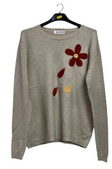 petal print jumper