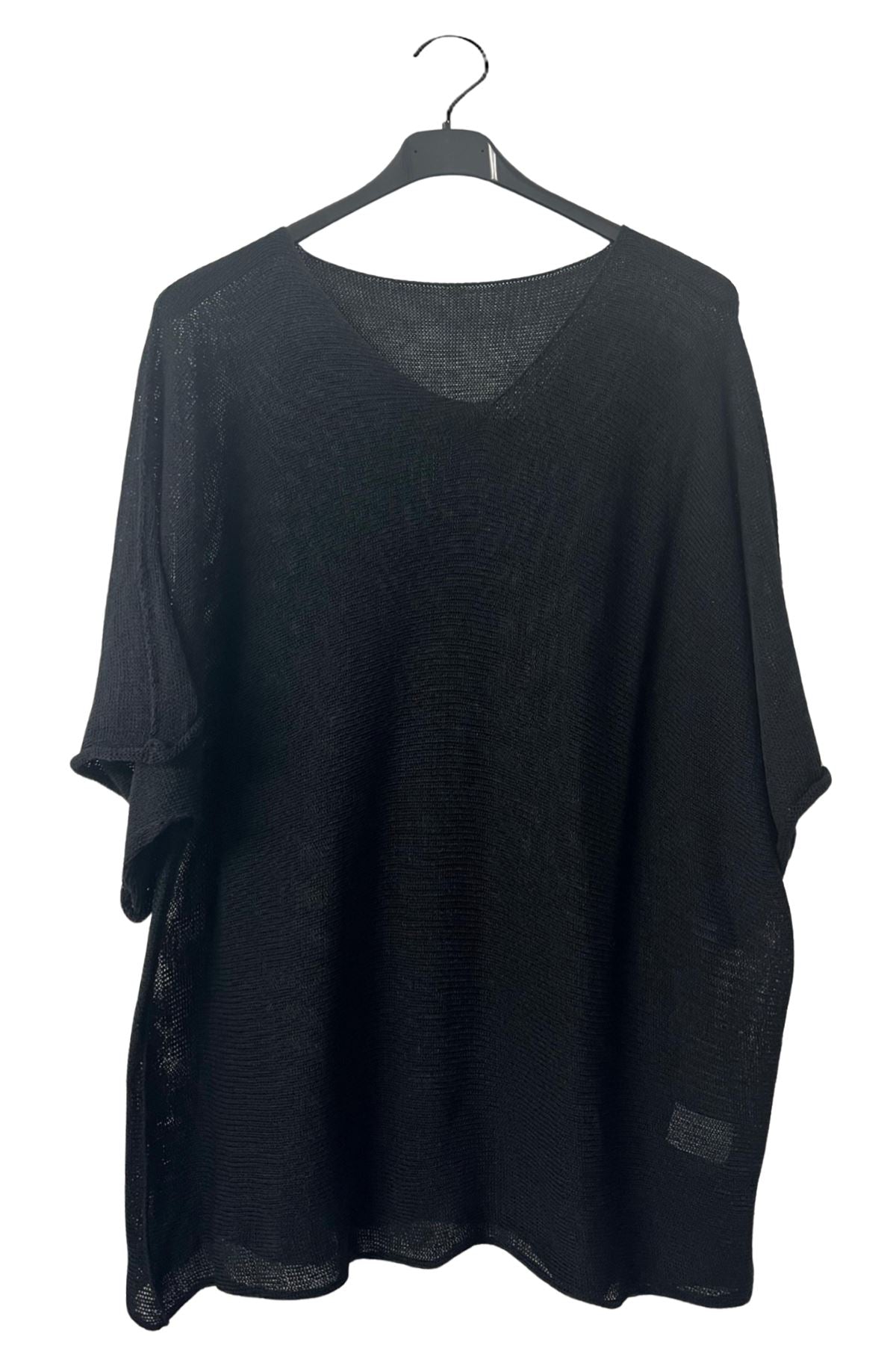 Plain Fine-Knit Texture Cotton Top