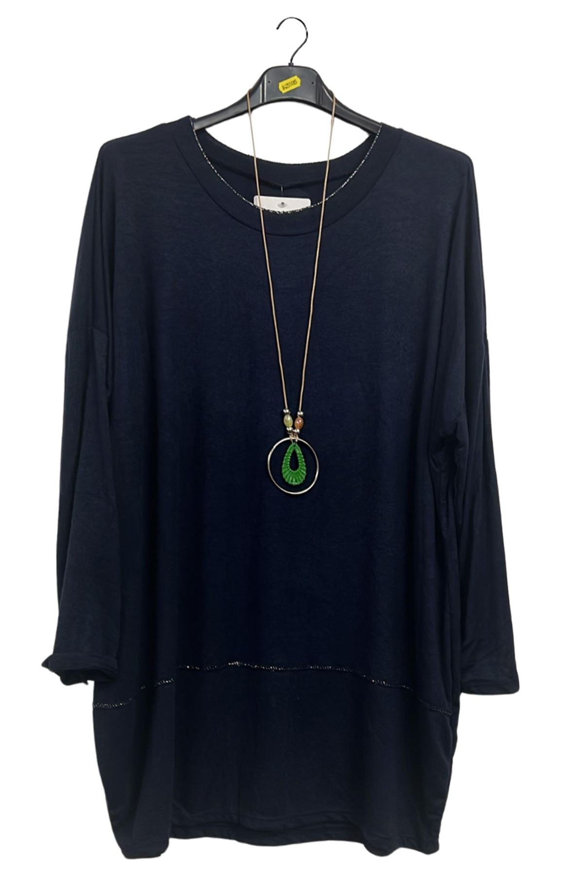 Plain Soft Knit Round Hem Top