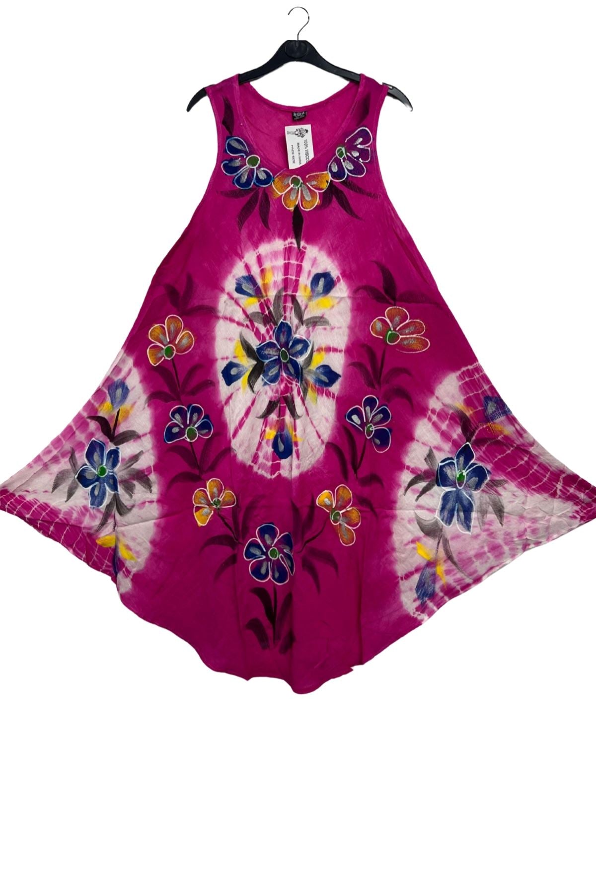 Floral Pattern Asymmetrical Dress