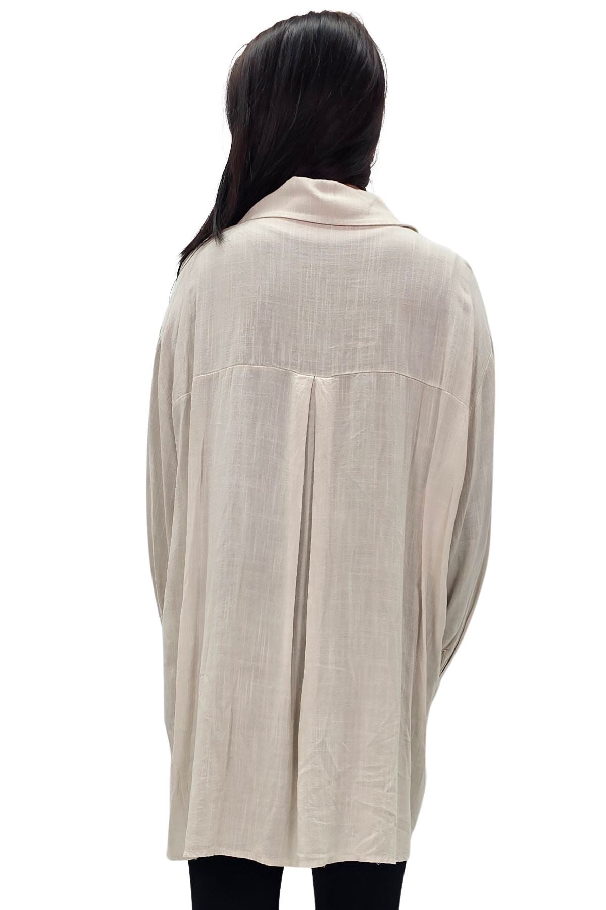 Plain Button-Down Front Shirt