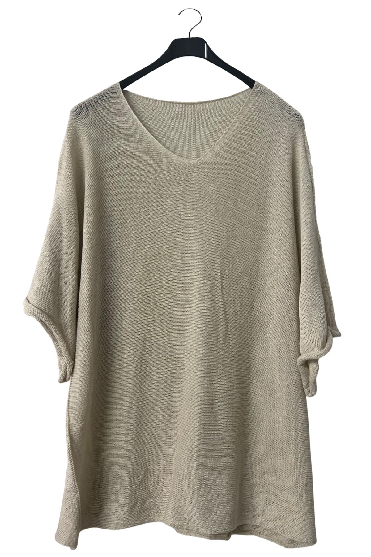 Plain Fine-Knit Texture Cotton Top