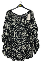 Leopards Print Ruched Top