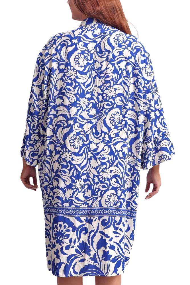Floral Button-Up Tiered Dress