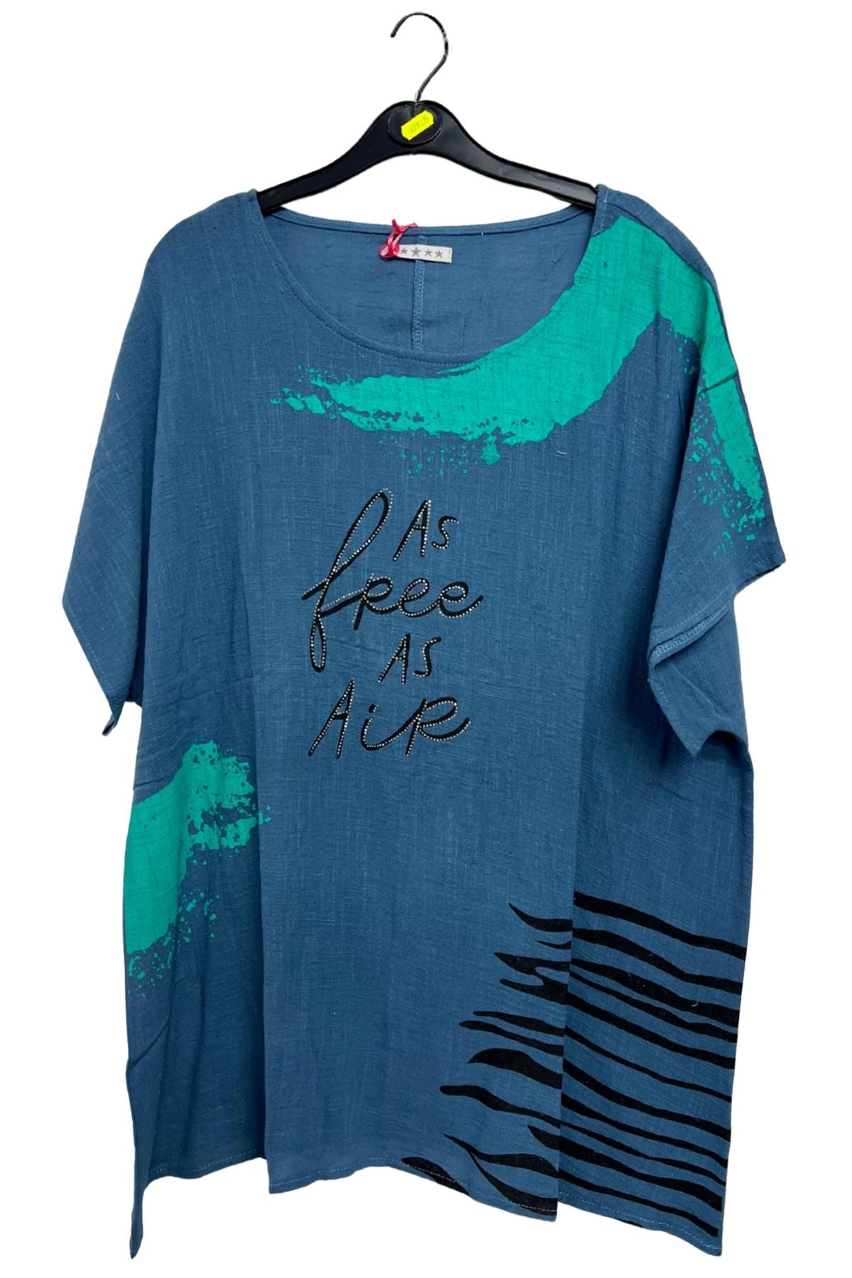 As Free As Air Print Cotton Top