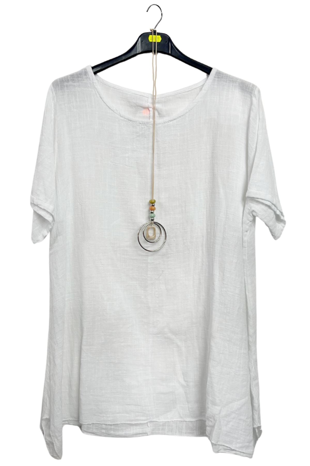 Plain Asymmetrical Oversized Cotton Top