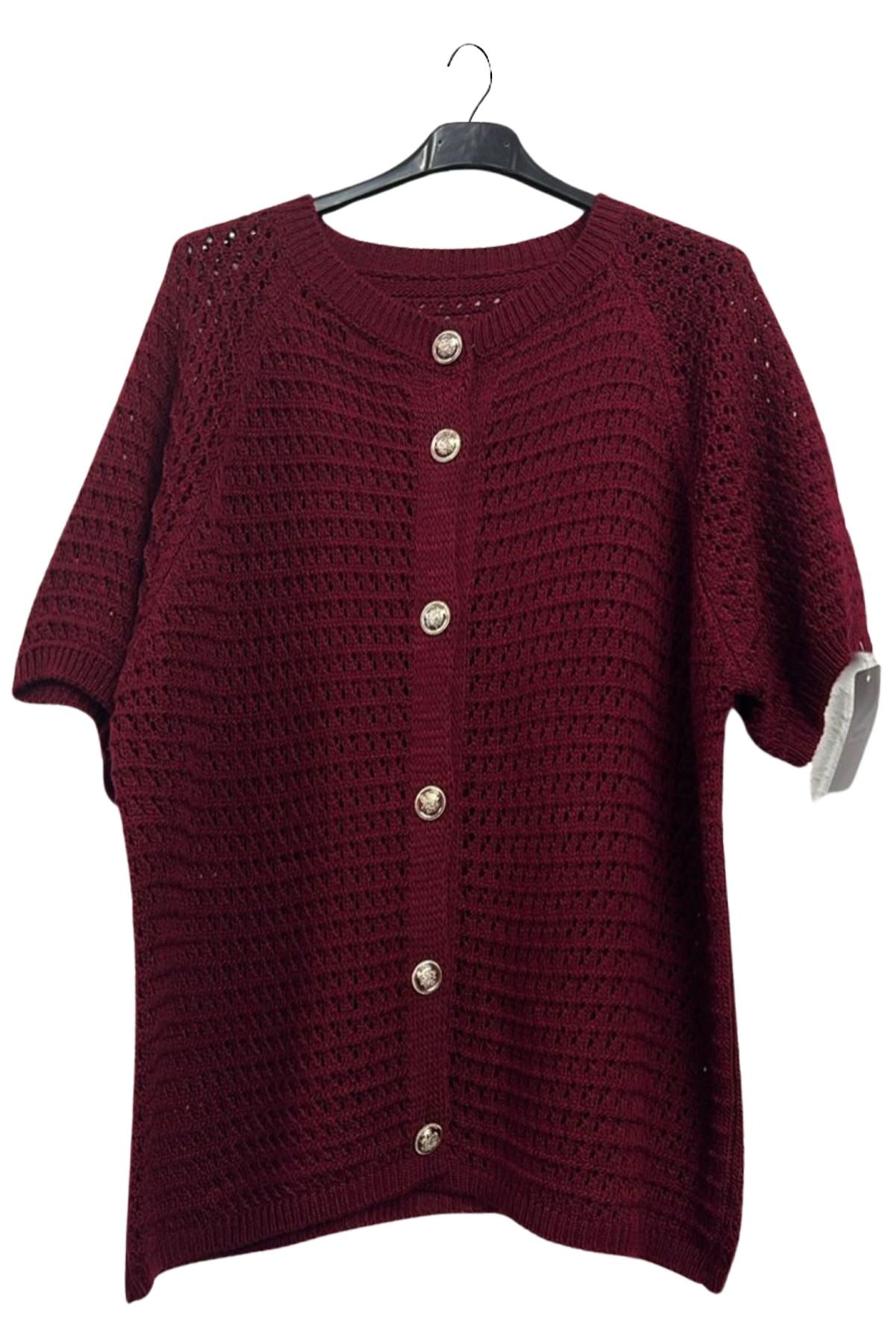button down eyelet cardigan bulk
