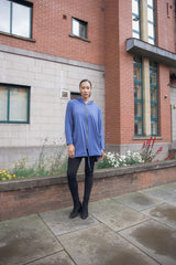 Plain Zip-Front Drawstring Hem Cotton Hoodie