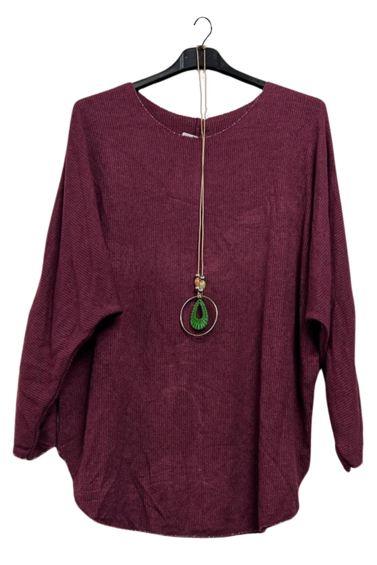 buy plain soft knit drop shoulder top wholesale