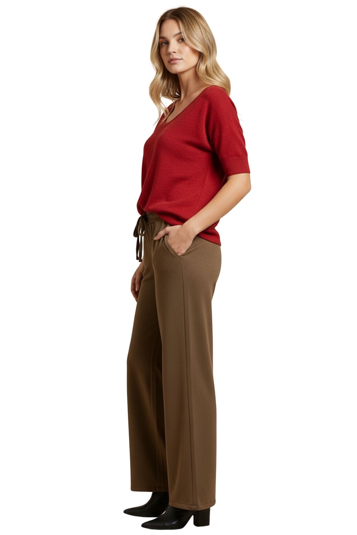 Plain Oversized Two Side Pockets Trousers