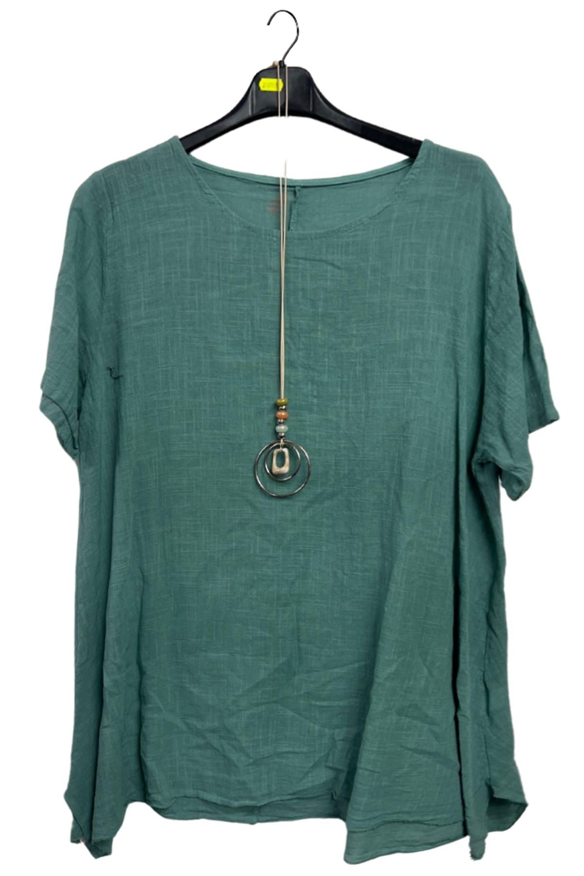 Plain Asymmetrical Oversized Cotton Top