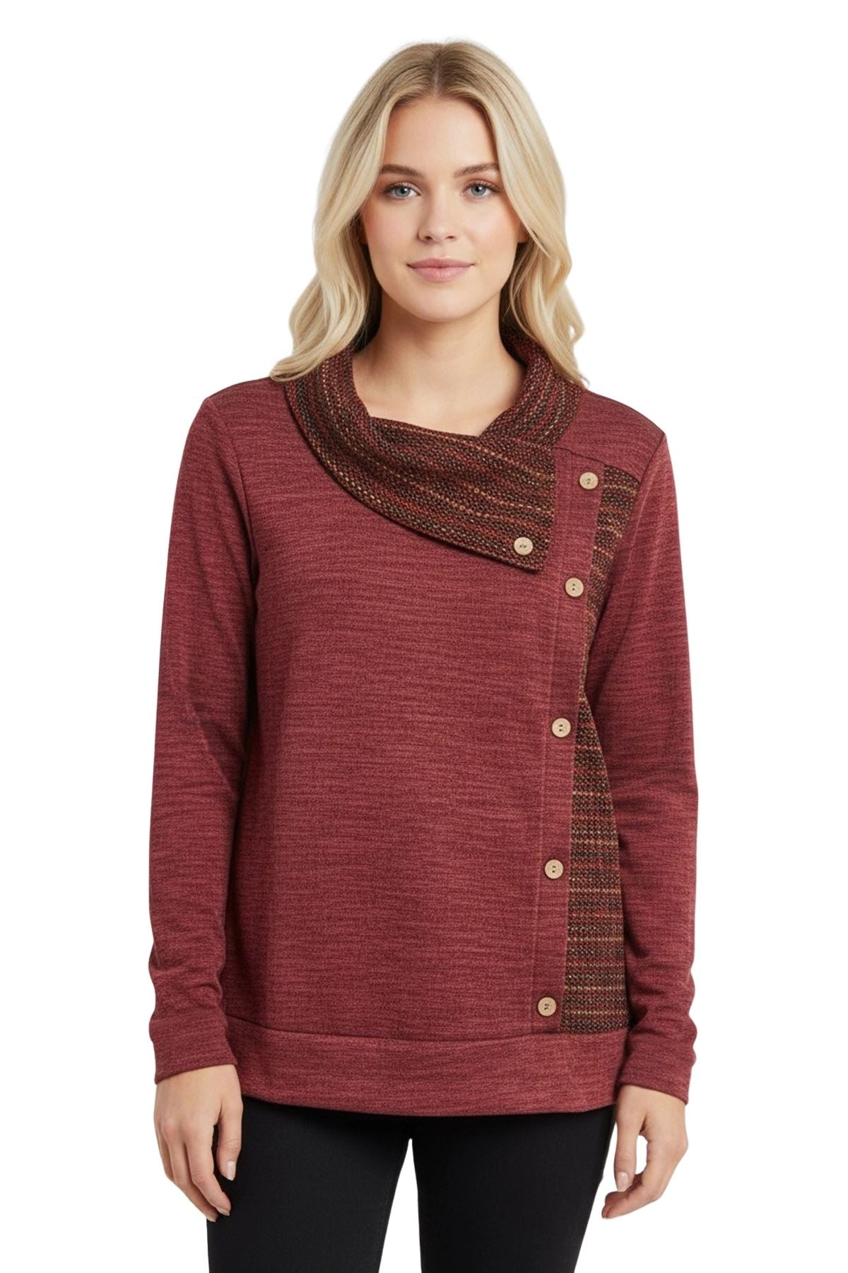 soft heathered fashion top