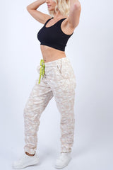 Camouflage Print Pockets Magic Pants