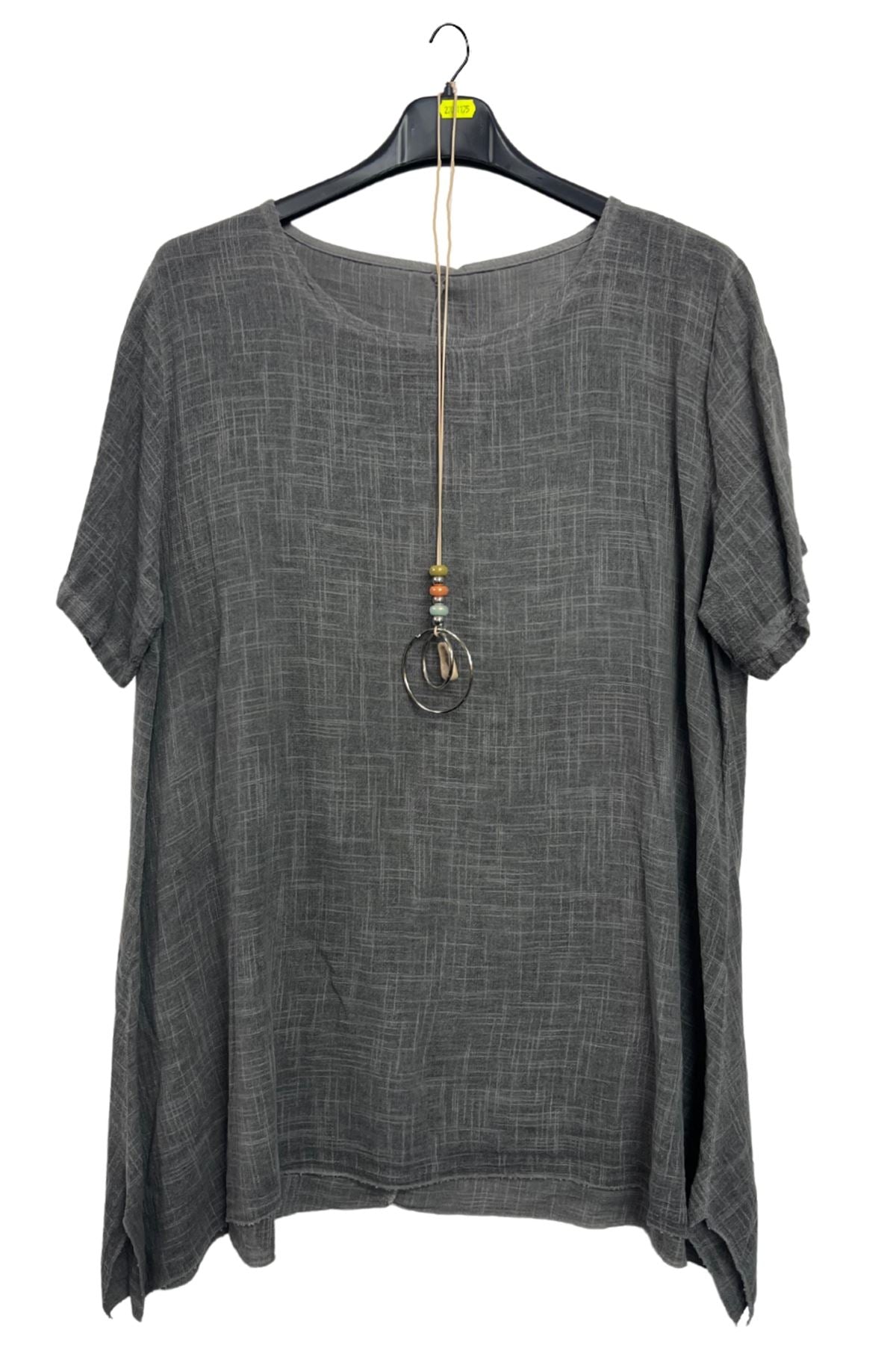 Plain Asymmetrical Oversized Cotton Top