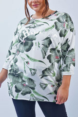 Chicago Print High Low Hem Cotton Top