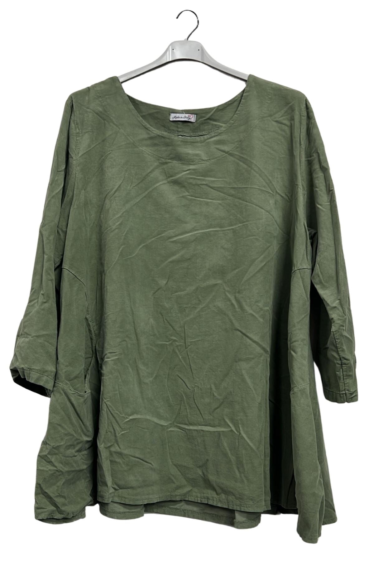 Plain Two Side Pockets Cotton Top