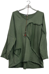 heart patch tunic wholesale