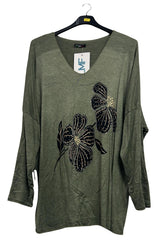 wholesale floral tunic fashion top