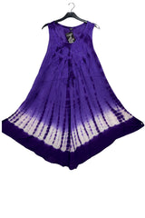 Tie Dye Print Asymmetrical Hem Dress
