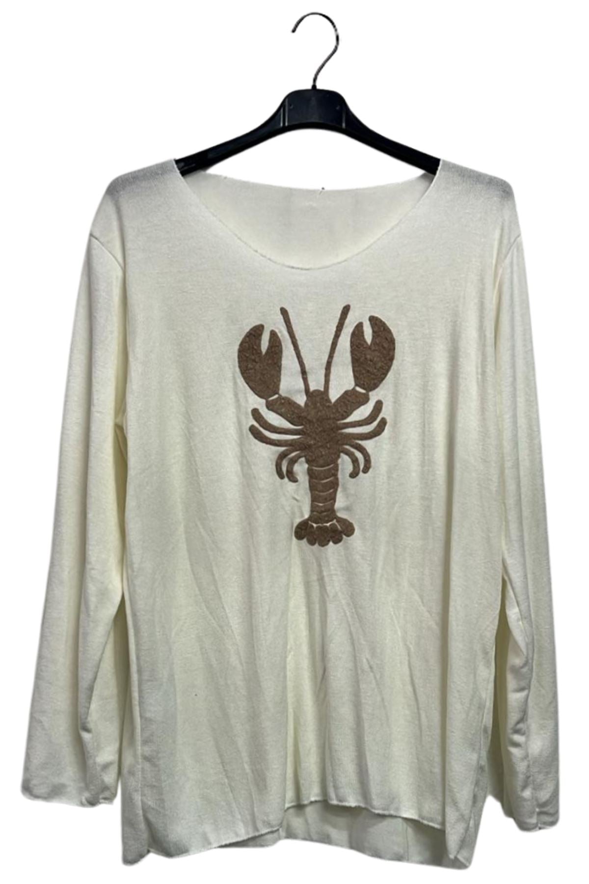 A Lobster Motif Soft Feel Tunic Top