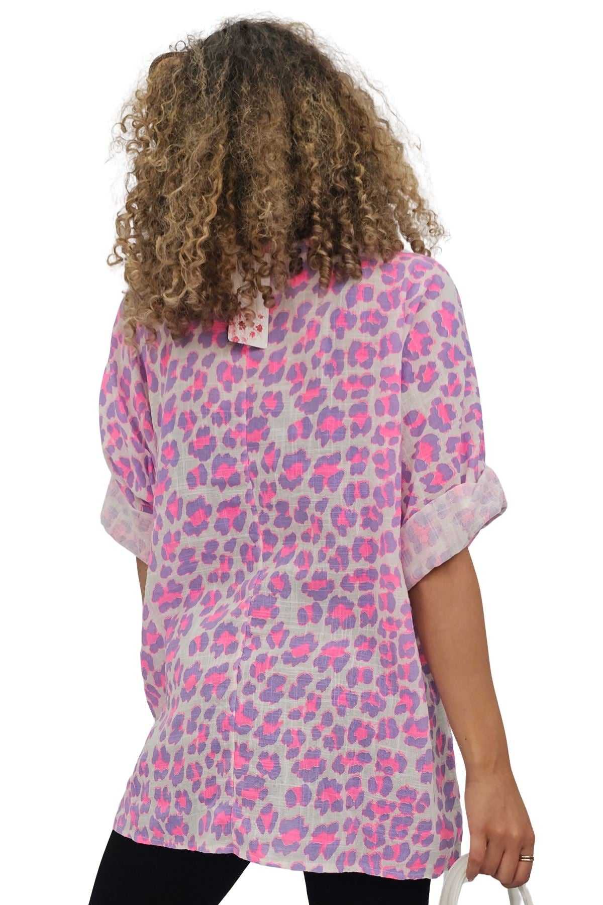 Leopard Print Tunic Cotton Top
