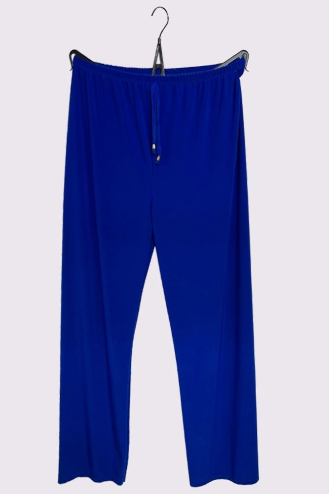 Plain Drawstring Waistband Trousers