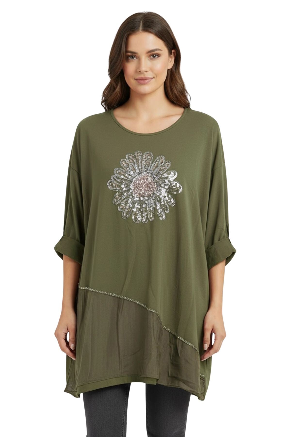 wholesale sequin cotton blouse