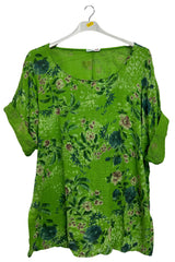 Floral Print Tunic Cotton Top