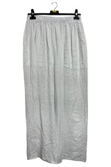 Plain Side Pockets Wide Leg Cotton Palazzo